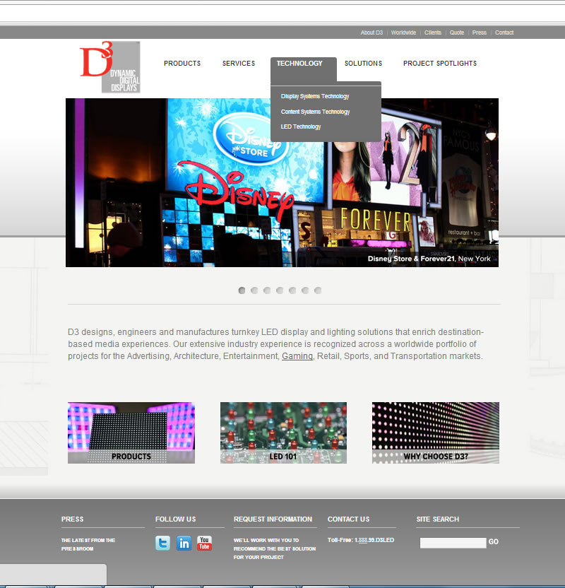 Large-scale LED installations