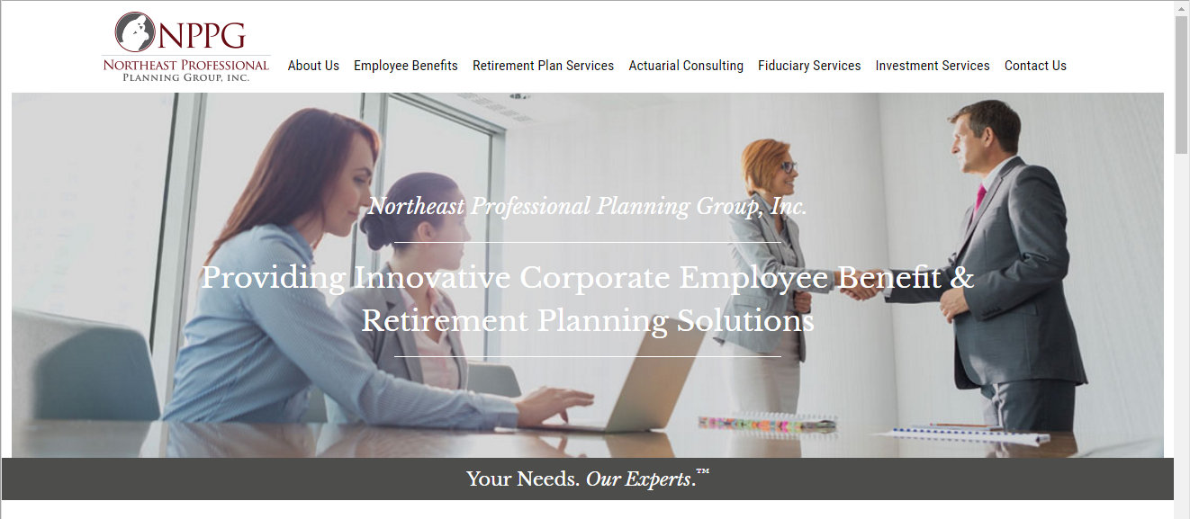 Website for financial planner.