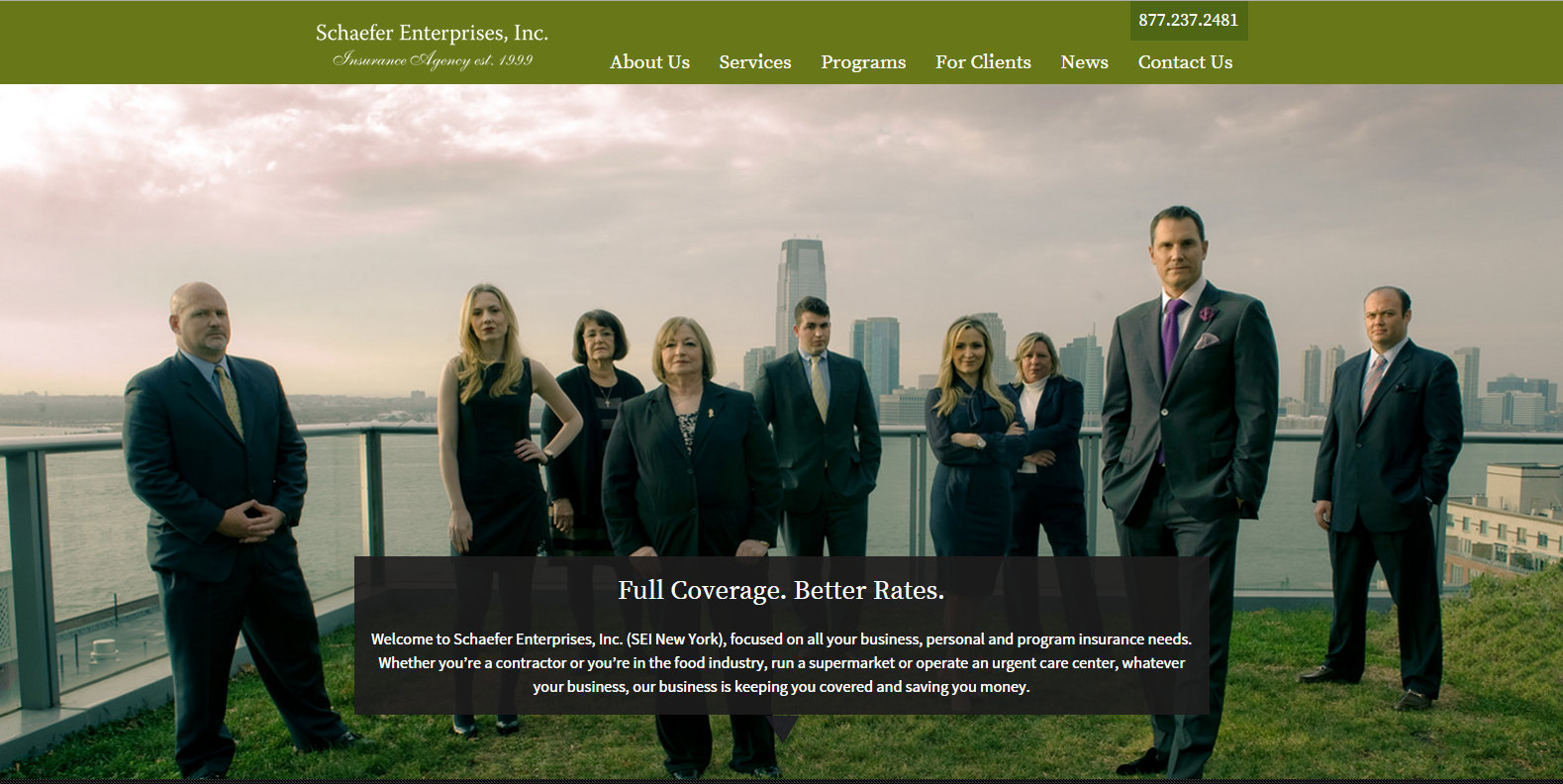 Insurance broker website